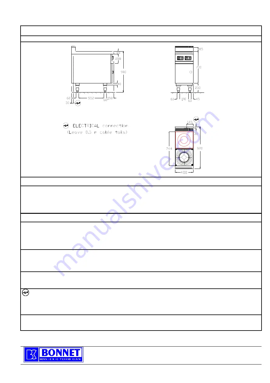 Bonnet P072188 Manufacturer'S Instructions Download Page 6