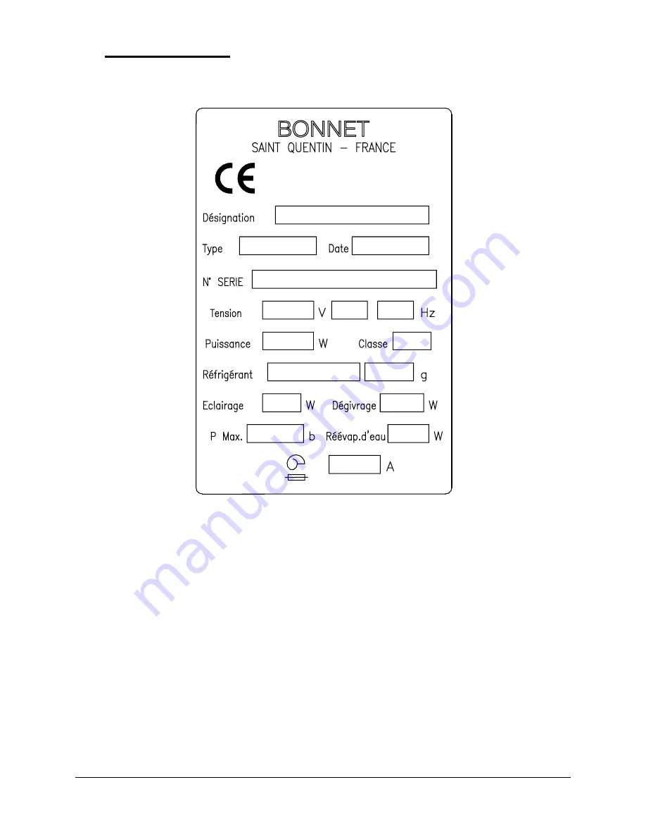 Bonnet S200B11 Installation Manual Download Page 13