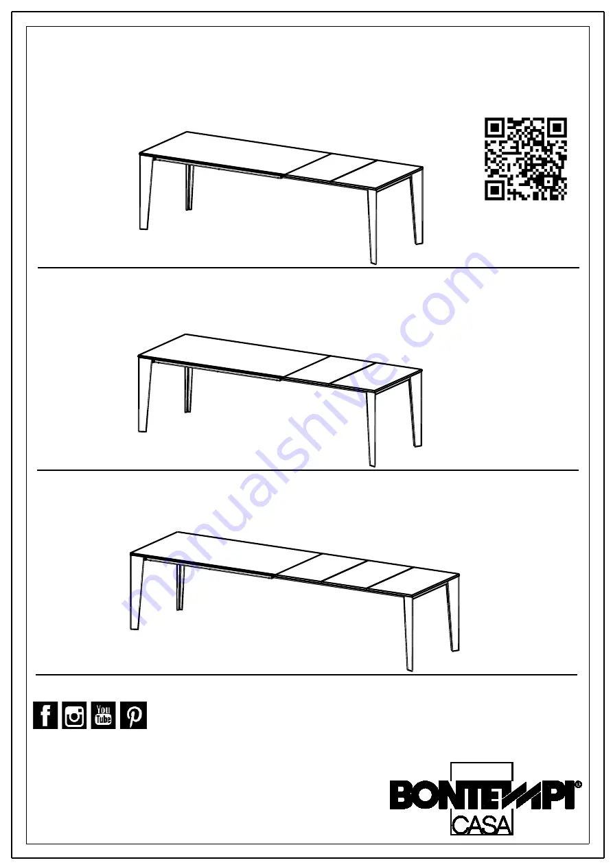 Bontempi Casa CRUZ 01.80 Assembly Instructions Manual Download Page 1