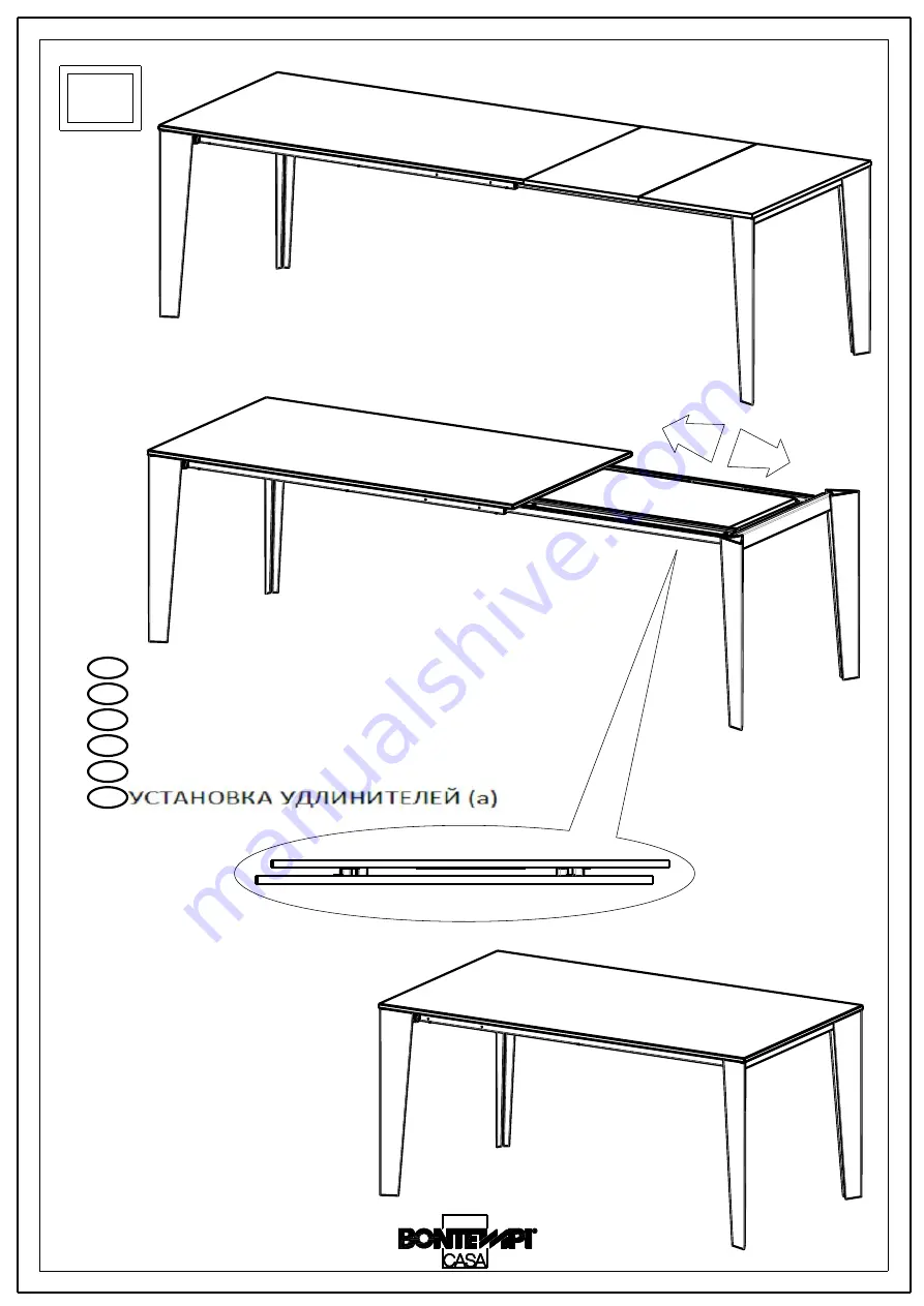 Bontempi Casa CRUZ 01.80 Assembly Instructions Manual Download Page 8