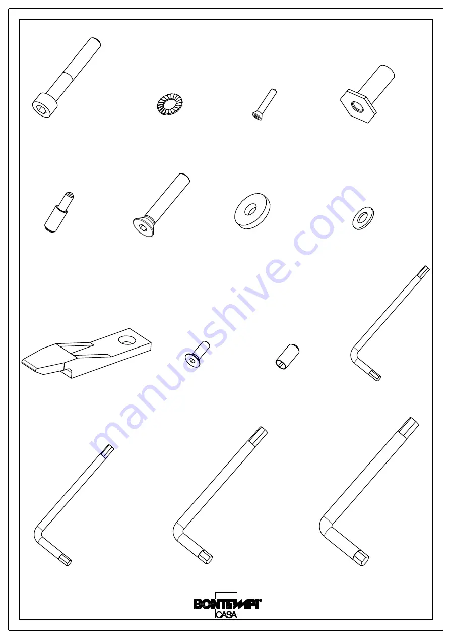 Bontempi Casa ECHO IN 20.70 Assembly Instructions Manual Download Page 3