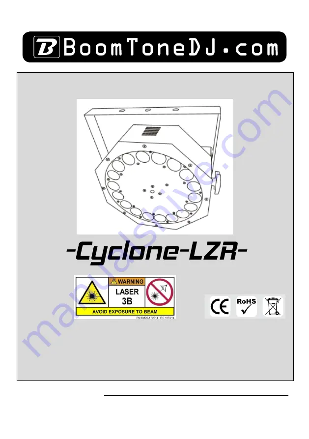 BoomToneDJ Cyclone-LZR Скачать руководство пользователя страница 1