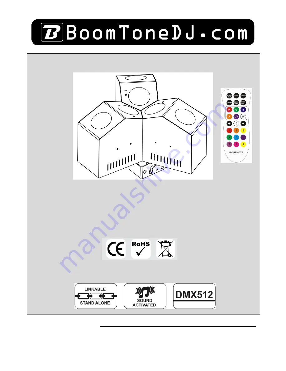 BoomToneDJ HELIX LED User Manual Download Page 1