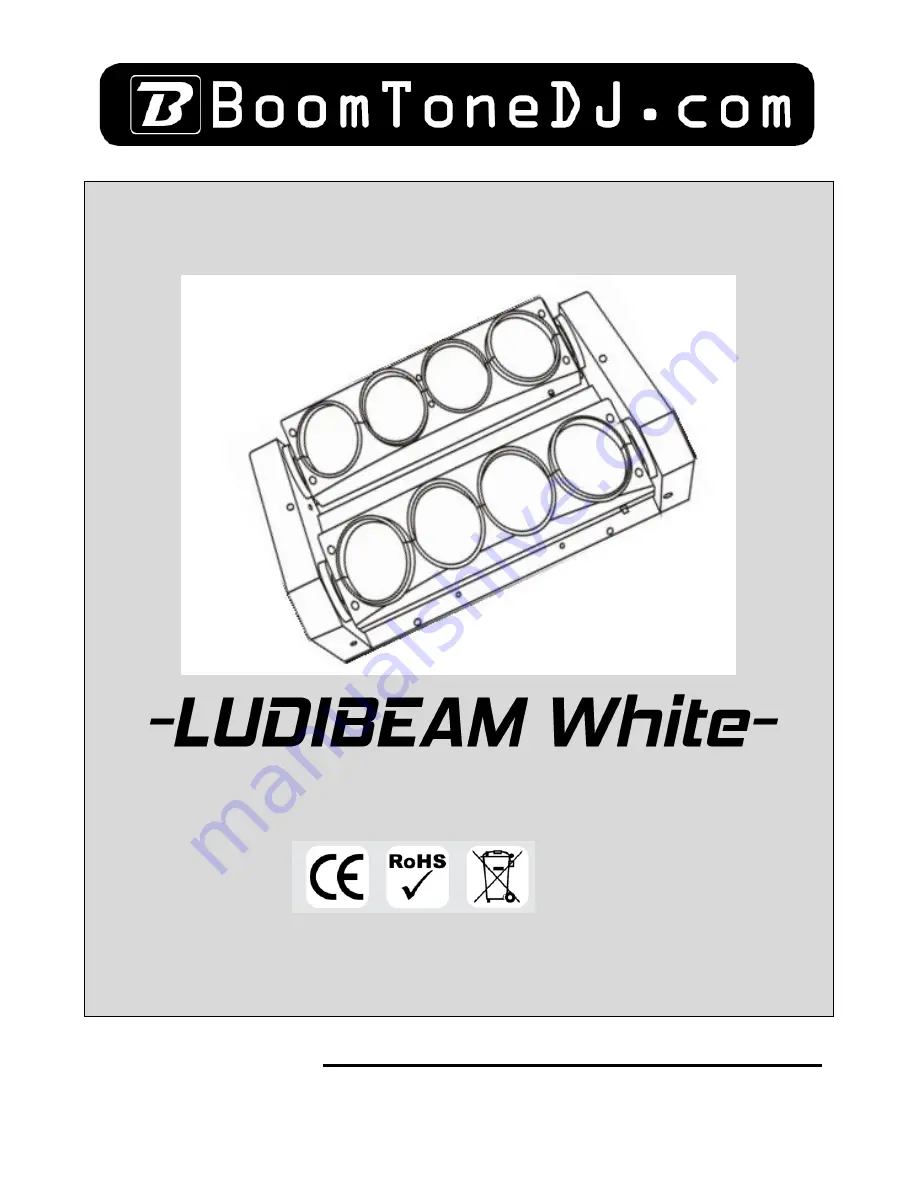 BoomToneDJ ludibeam white Скачать руководство пользователя страница 1