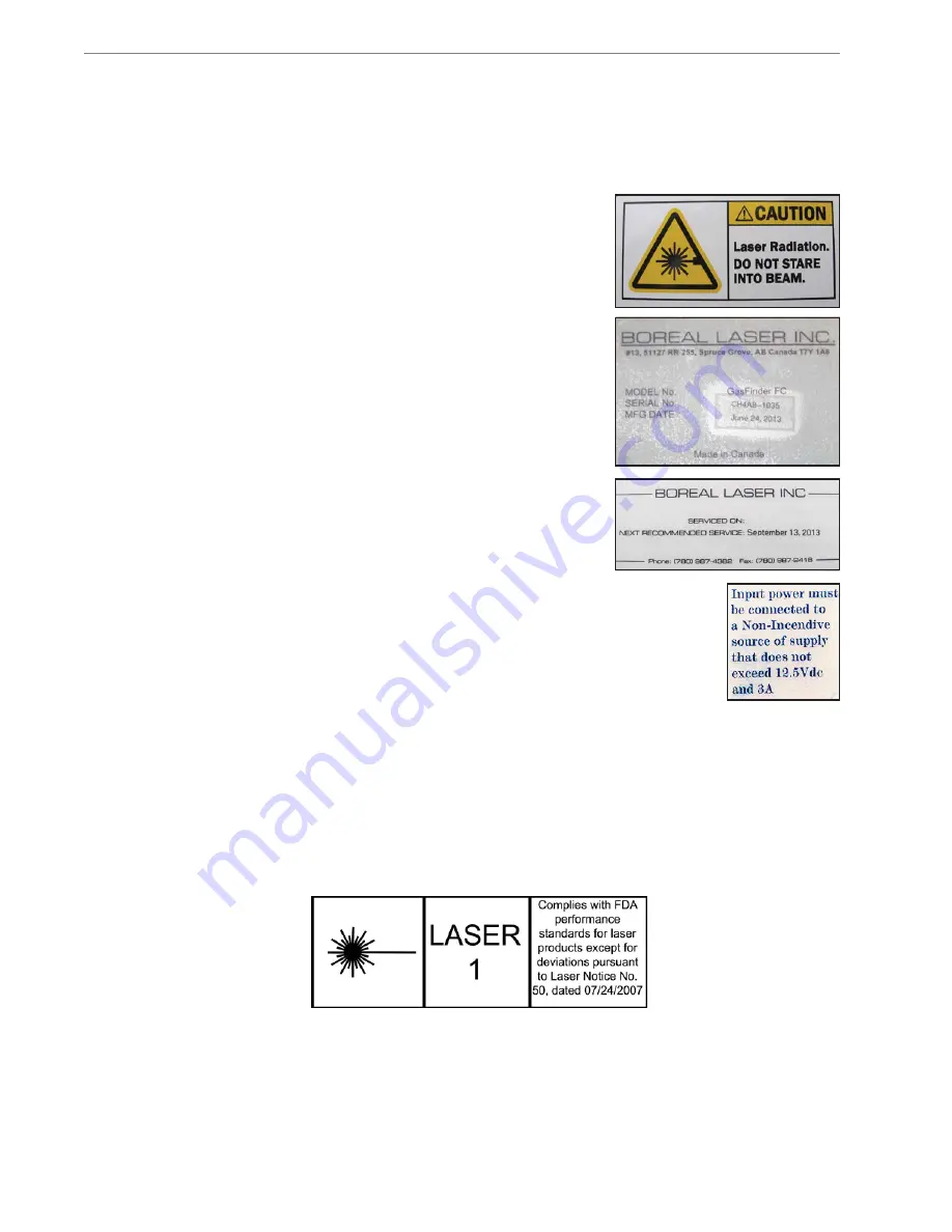 BOREAL LASER GasFinderAB Operation Manual Download Page 12