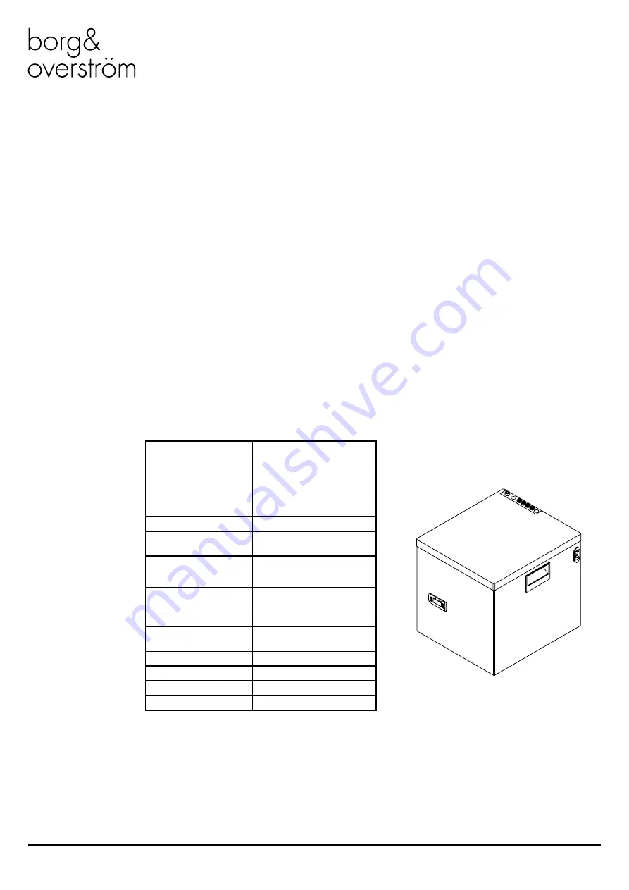 Borg & Overstrom u2 40L Скачать руководство пользователя страница 2