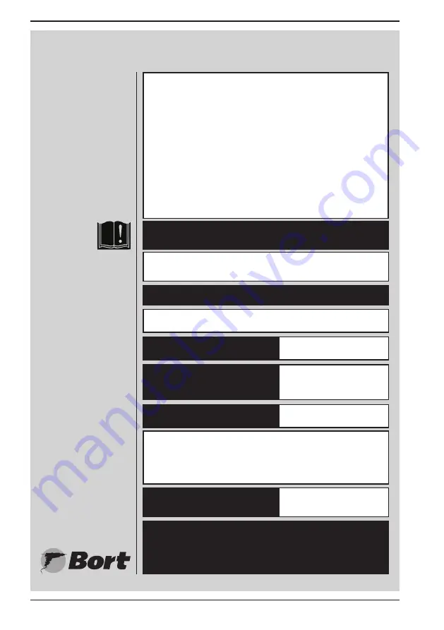 Bort 93411324 Manual Download Page 26