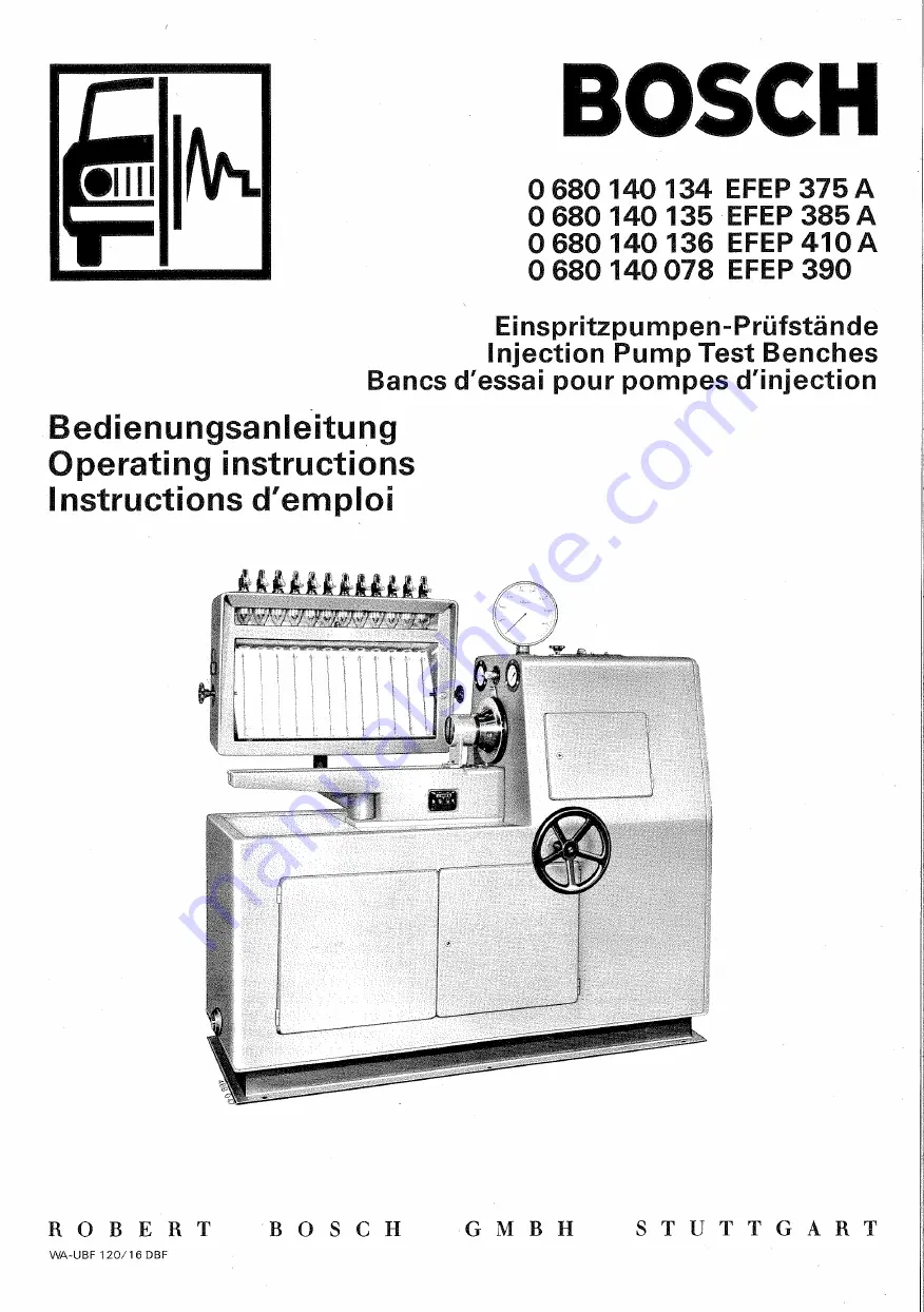 Bosch 0680140078 Operating Instructions Manual Download Page 1