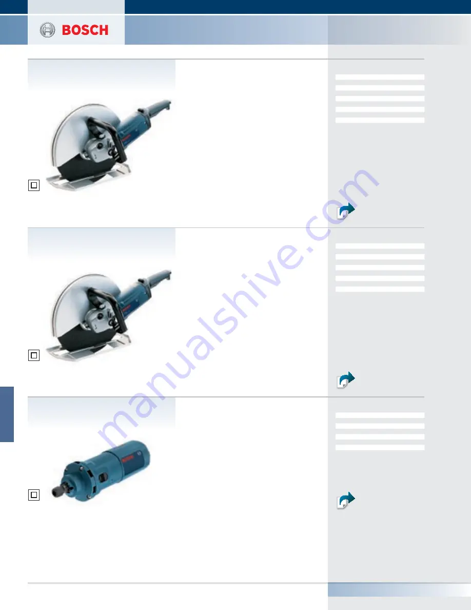 Bosch 1364 - 15 Amp Hand Held Abrasive Cutoff Machine Brochure Download Page 12