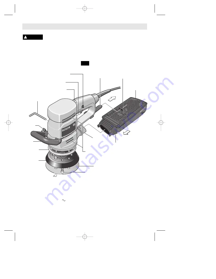 Bosch 3107DVS - 5 Variable Speed Random Orbit Sander/Polisher Operating/Safety Instructions Manual Download Page 6