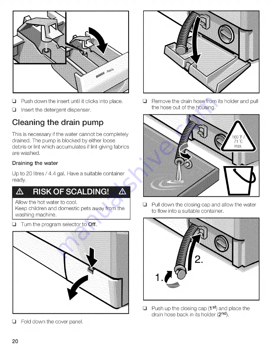 Bosch AXXUS WFL 2050 Operating & Installation Instructions Manual Download Page 20