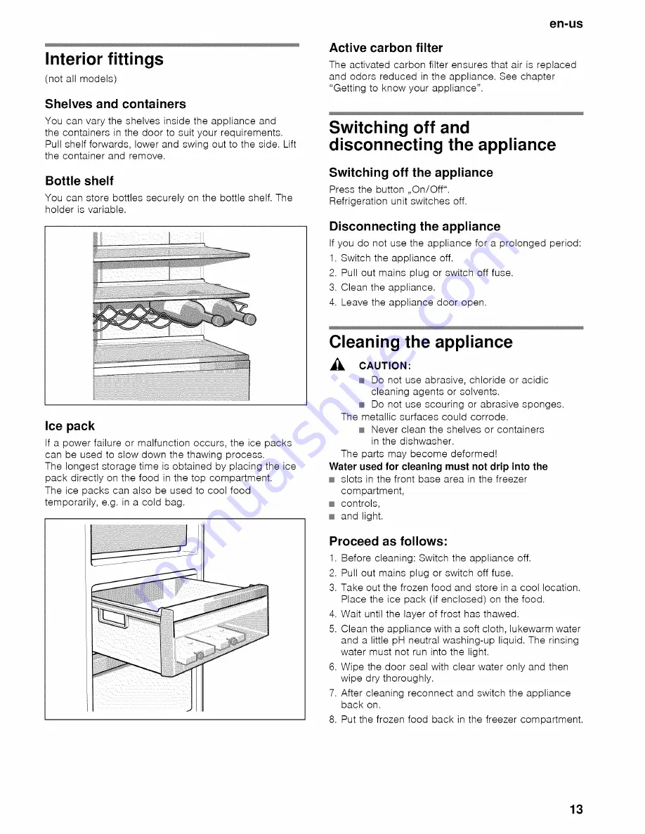 Bosch B1.. CB SERIES Operating Instructions Manual Download Page 13