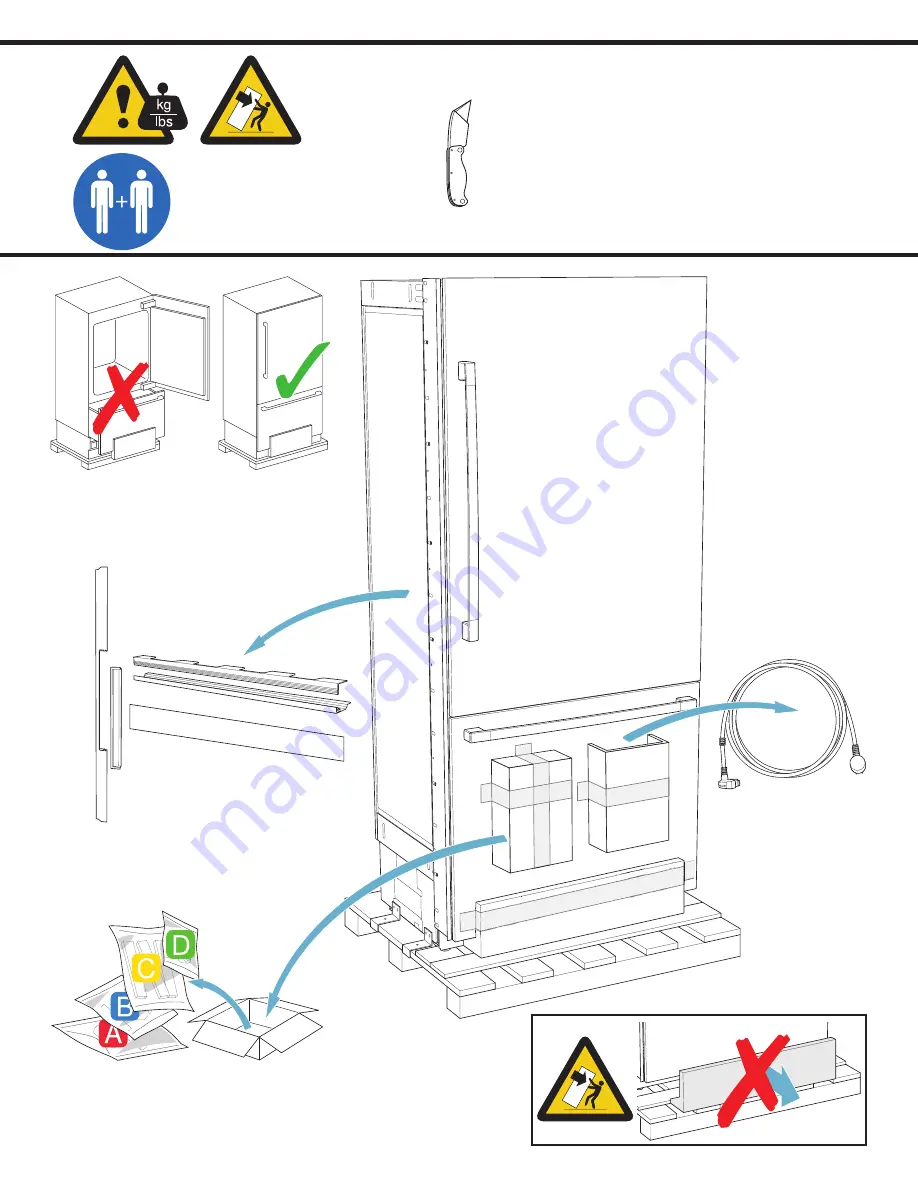 Bosch B30BB935SS Installation Instructions Manual Download Page 8