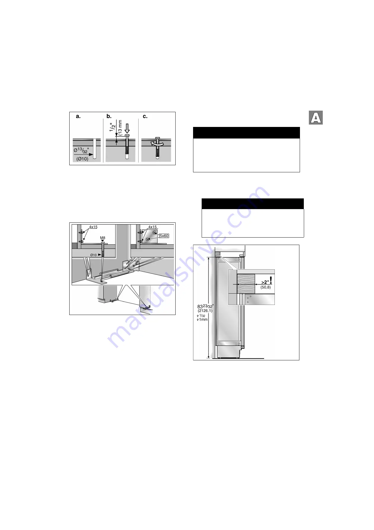 Bosch B36IB Series Installation Instructions Manual Download Page 19