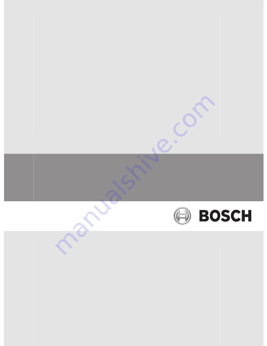 Bosch B4512 Скачать руководство пользователя страница 1