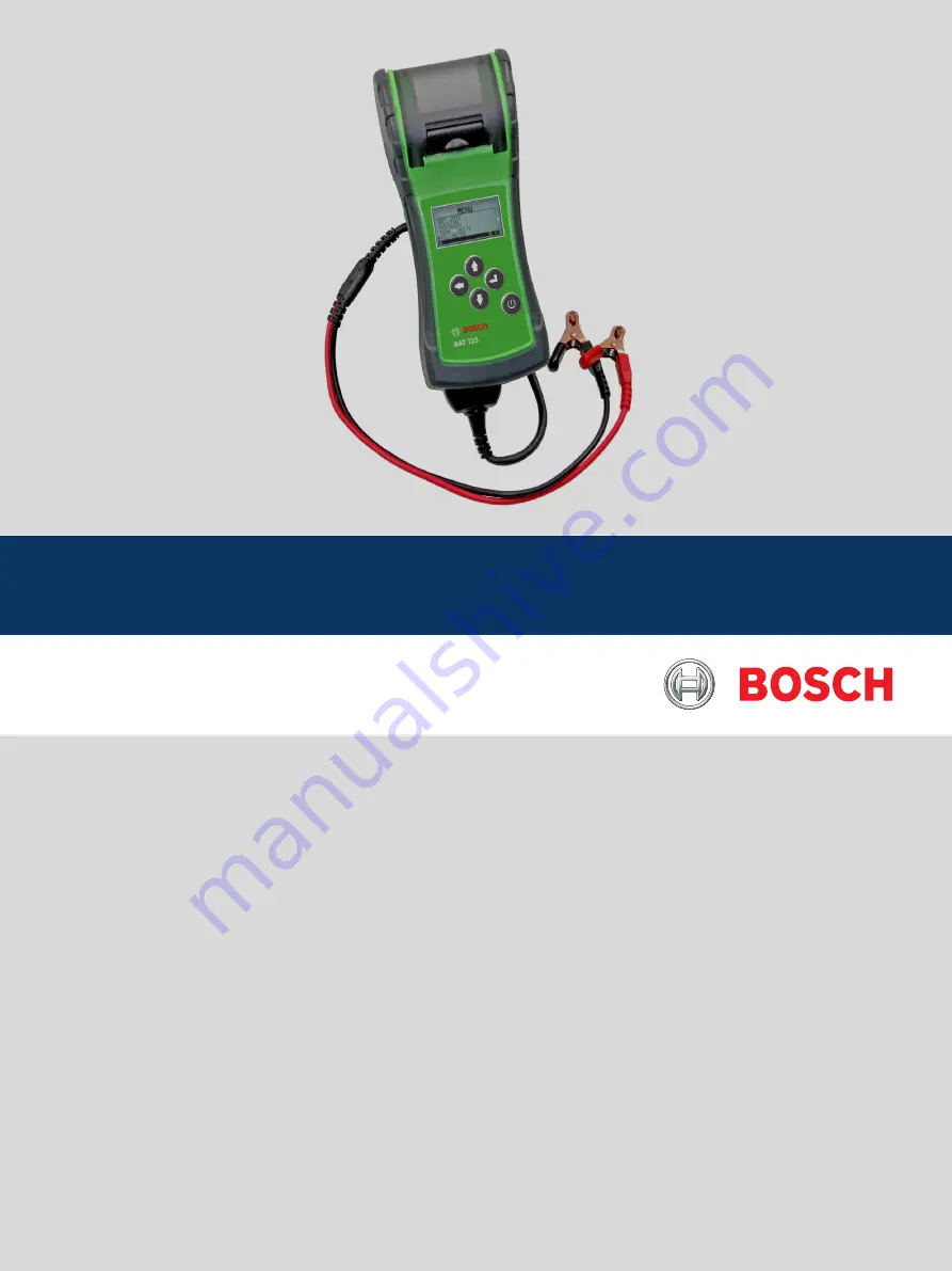 Bosch BAT 125 Скачать руководство пользователя страница 1