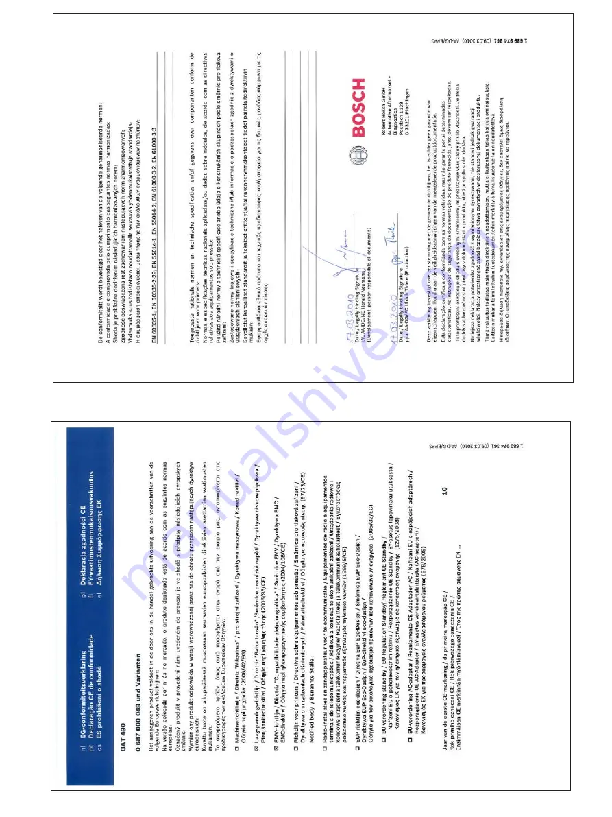 Bosch BAT 490 Original Instructions Manual Download Page 169