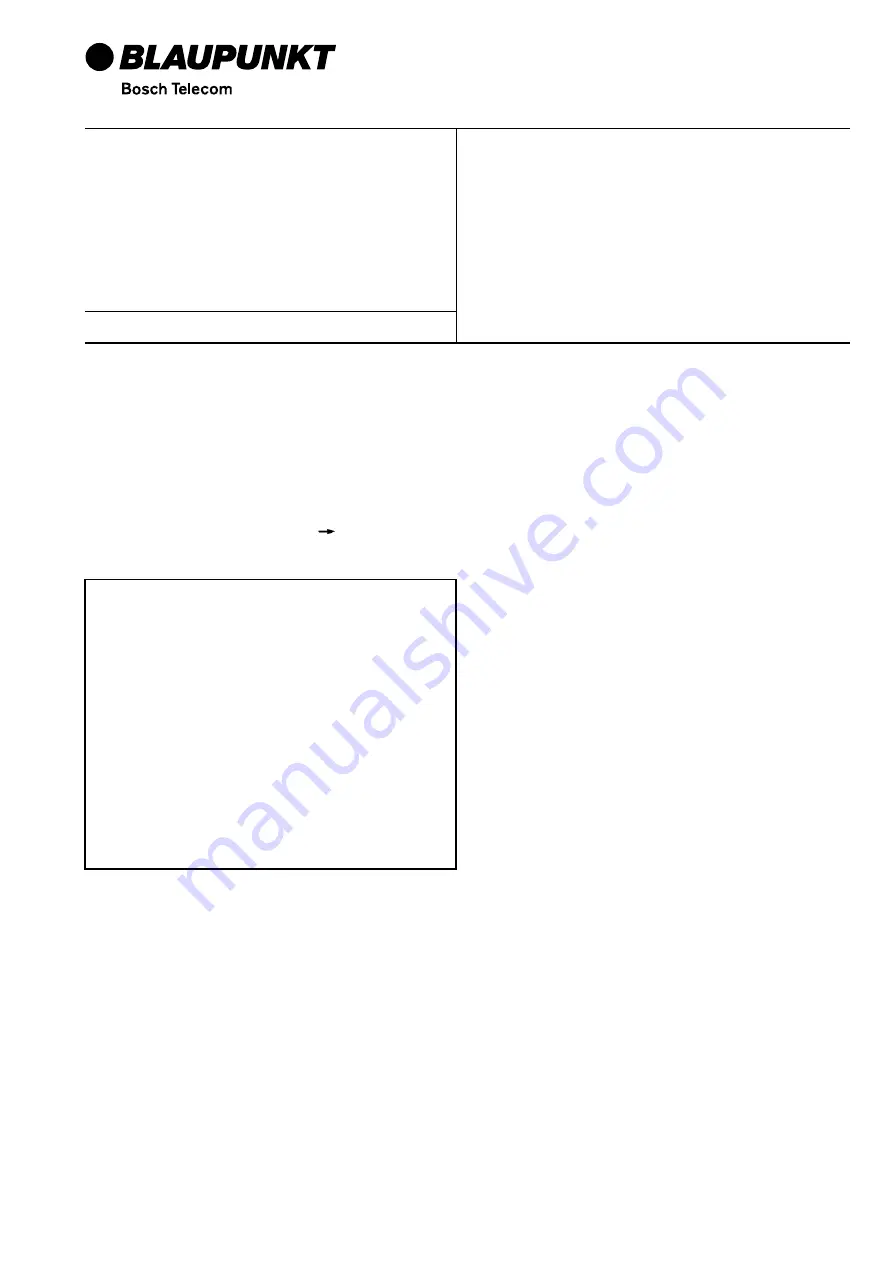 Bosch Blaupunkt BSX 240 Fitting Instructions Manual Download Page 1