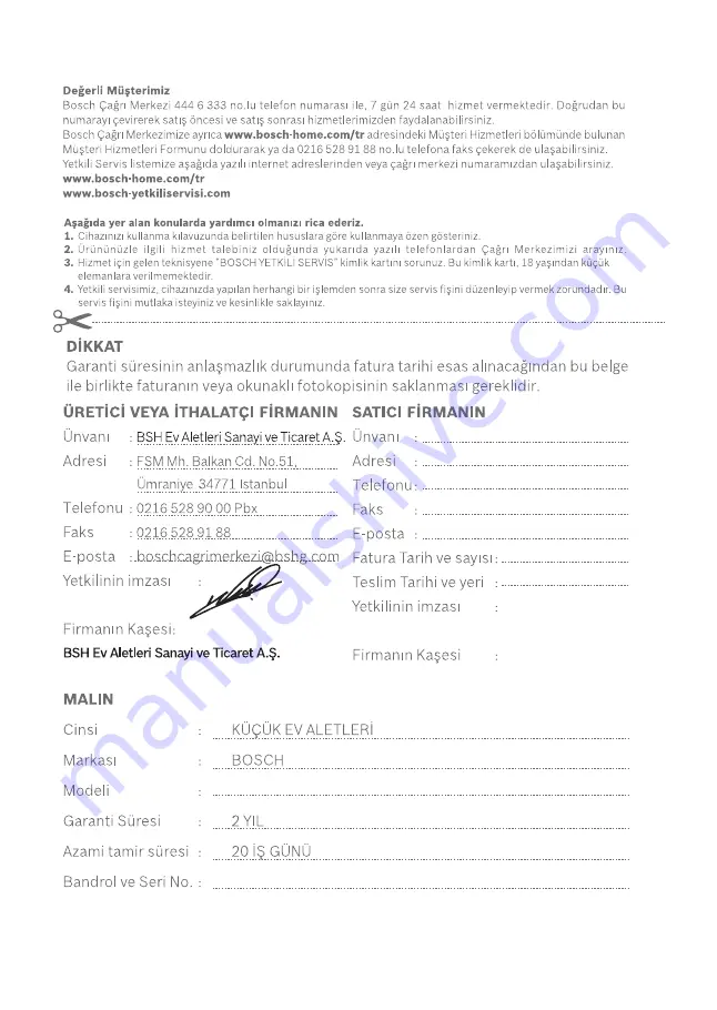 Bosch BSGL2 Series Instruction Manual Download Page 94