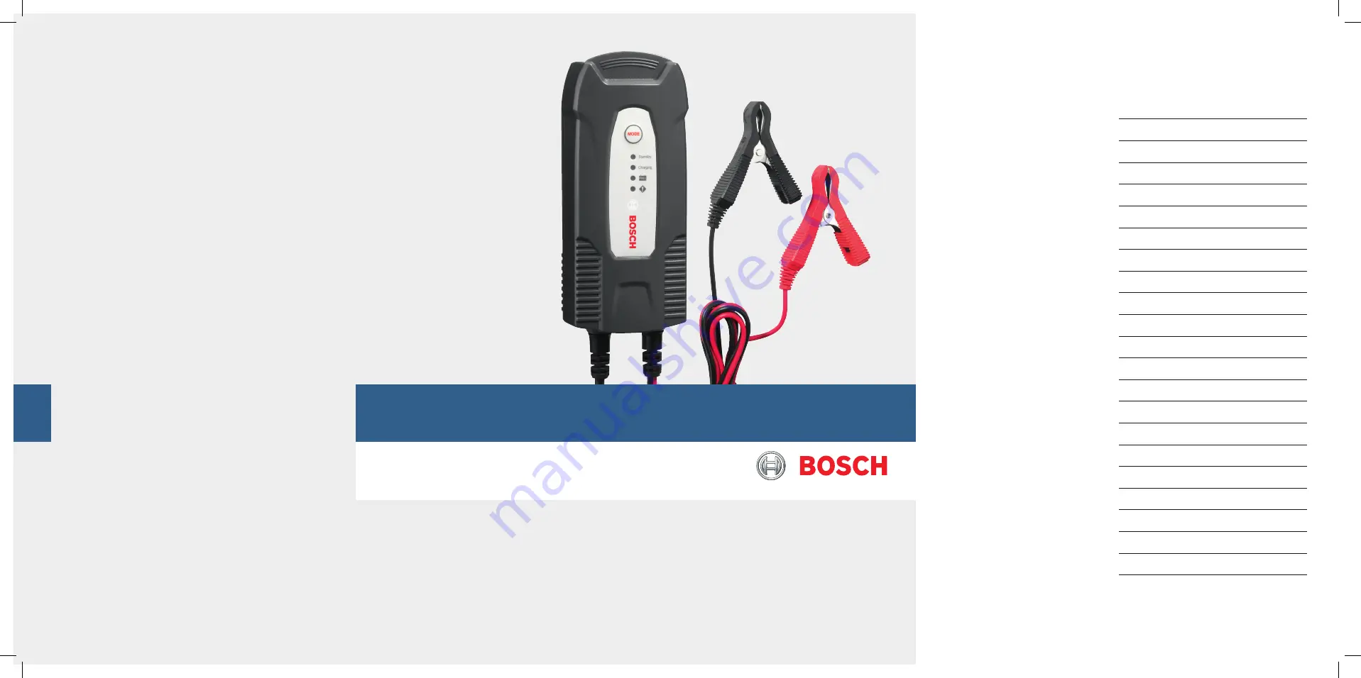 Bosch C1 Operating Instructions Manual Download Page 1