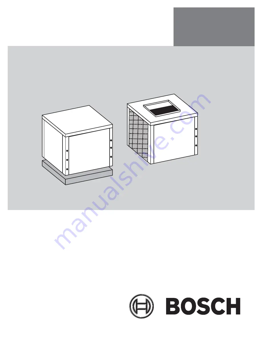 Bosch CEO25 Installation And Maintenance Manual Download Page 1