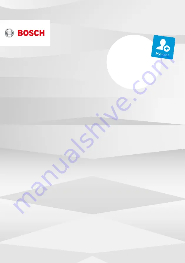 Bosch CMC33K05NI User Manual Download Page 1