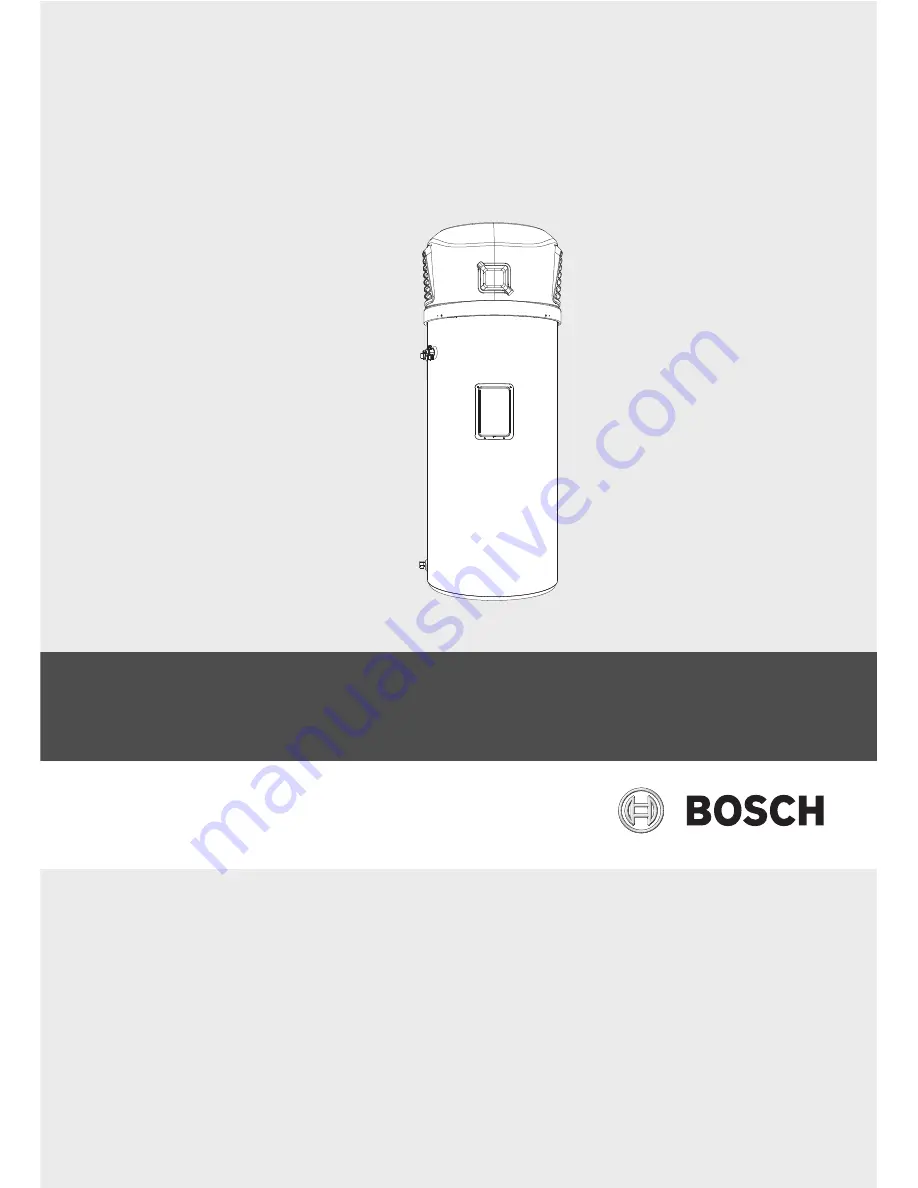 Bosch Compress 3000 DW FO HP 270-1E 0 FOV/S Installation Instructions Manual Download Page 1