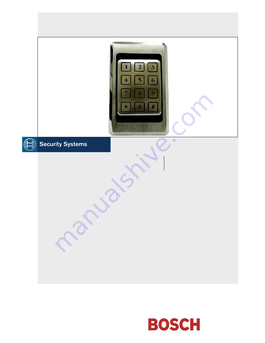 Bosch D8229 Installation Instructions Download Page 1