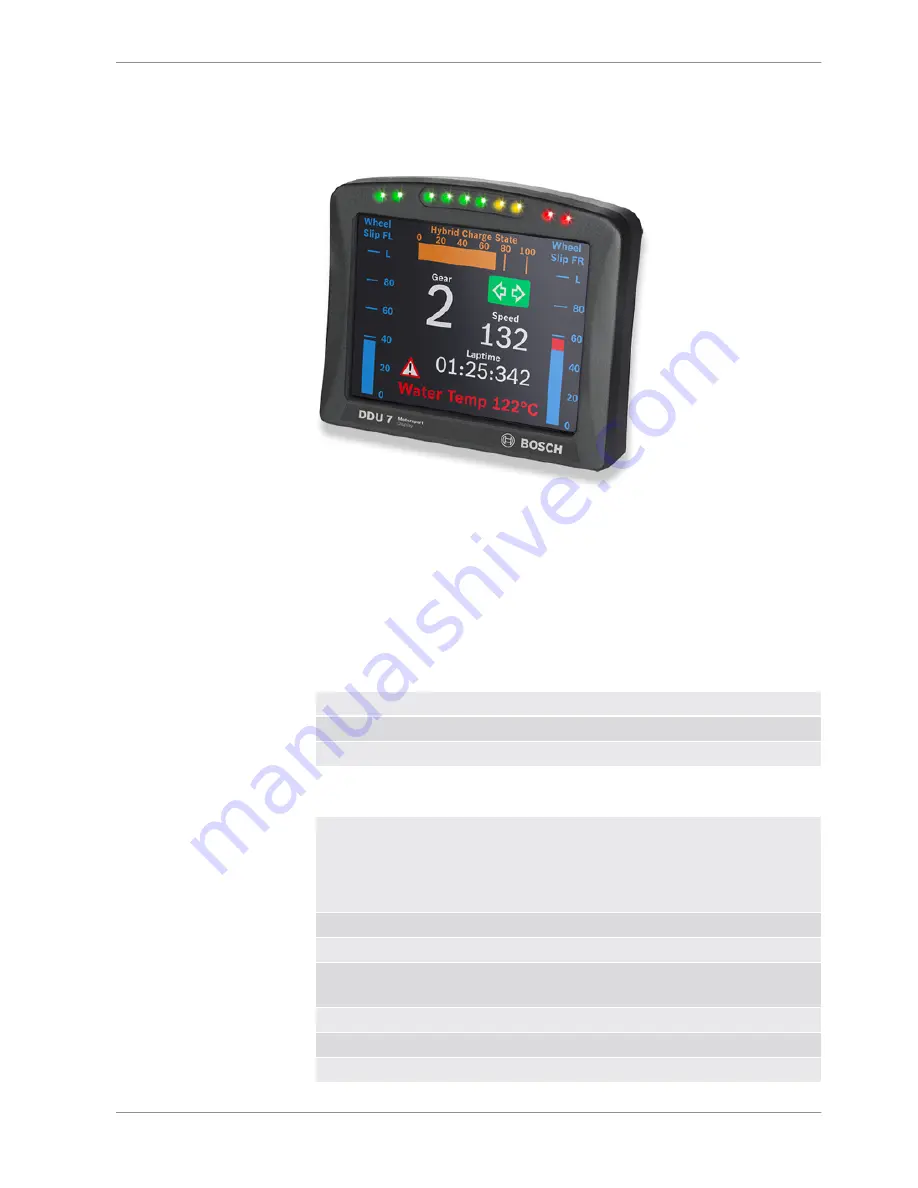 Bosch DISBLAY DDU 7 Manual Download Page 7