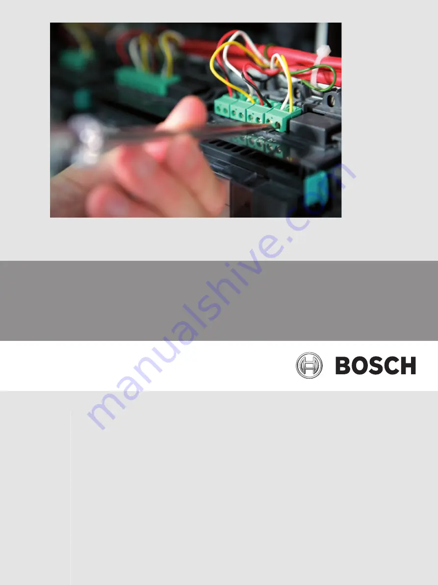 Bosch FPA-5000 Wiring Manual Download Page 1