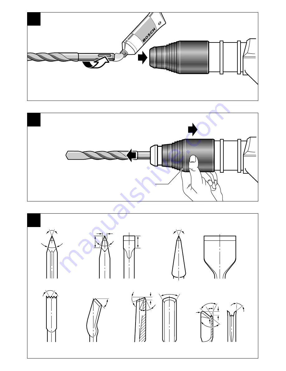 Bosch GBH 5-40 DE Operating Instructions Manual Download Page 2