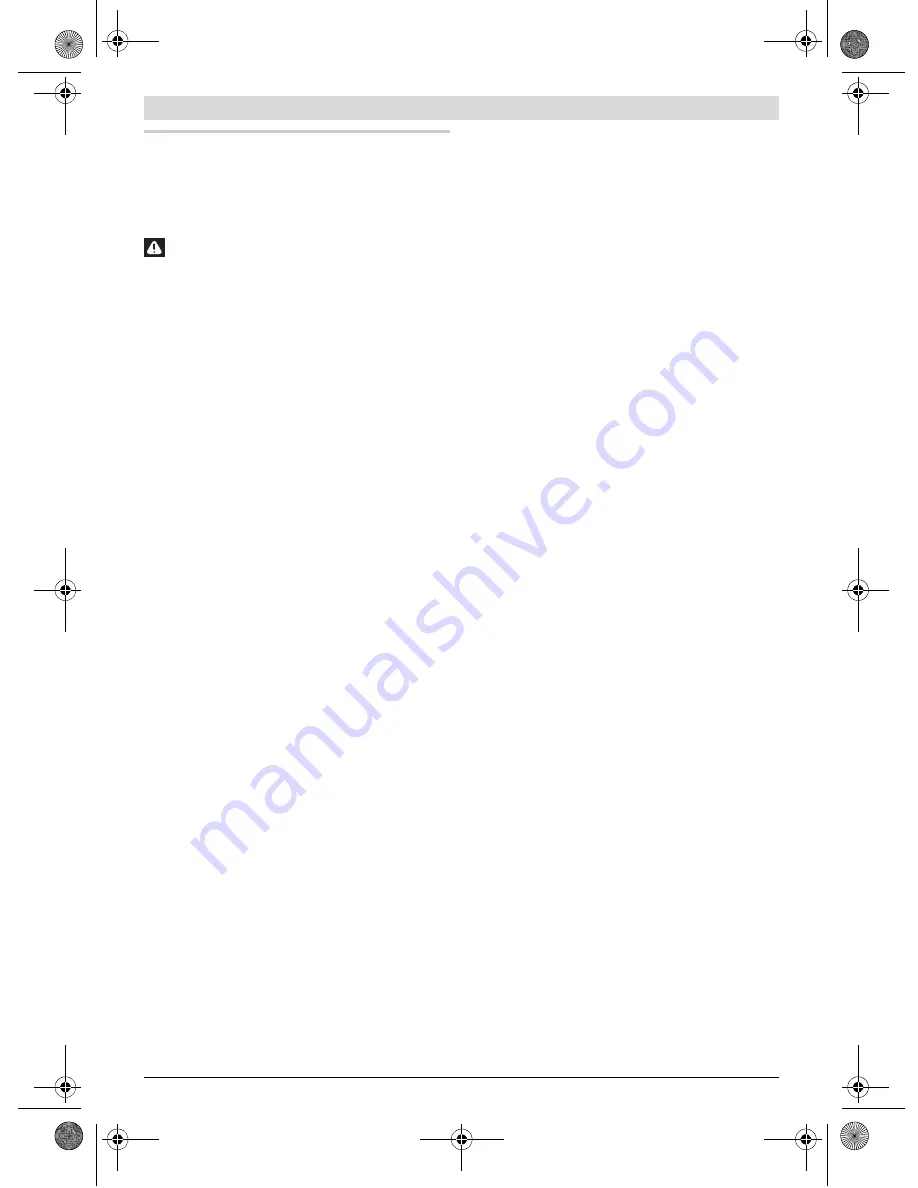 Bosch GCM 10 MX Professiona Original Instructions Manual Download Page 20