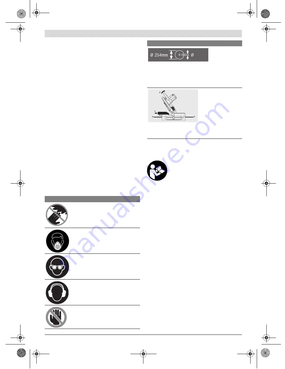 Bosch GCM 10 MX Professiona Original Instructions Manual Download Page 116