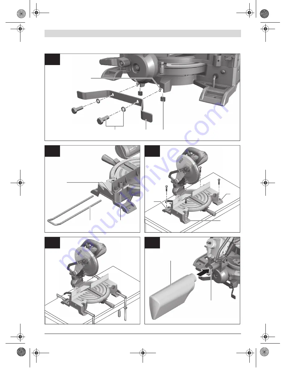 Bosch GCM 10 MX Professional Original Instructions Manual Download Page 5