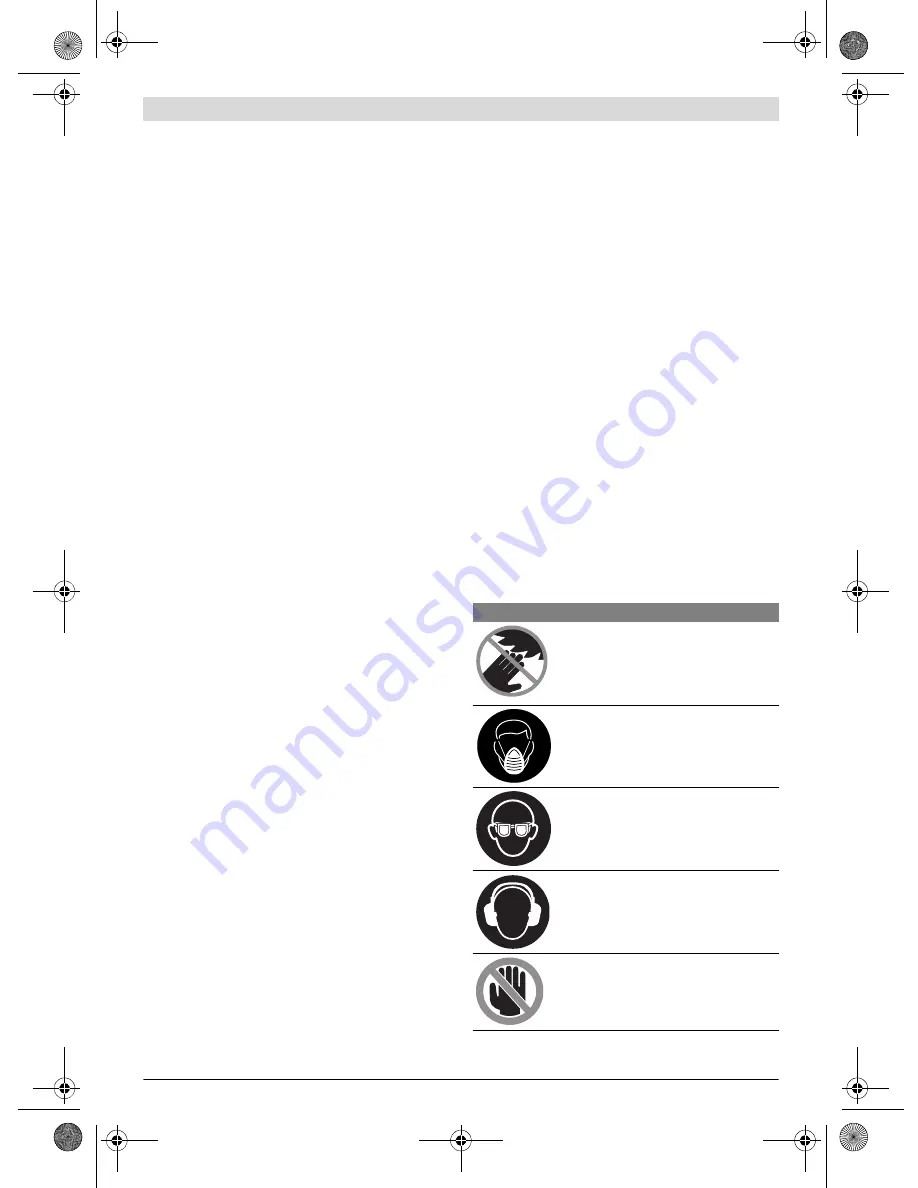 Bosch GCM 10 MX Professional Original Instructions Manual Download Page 20