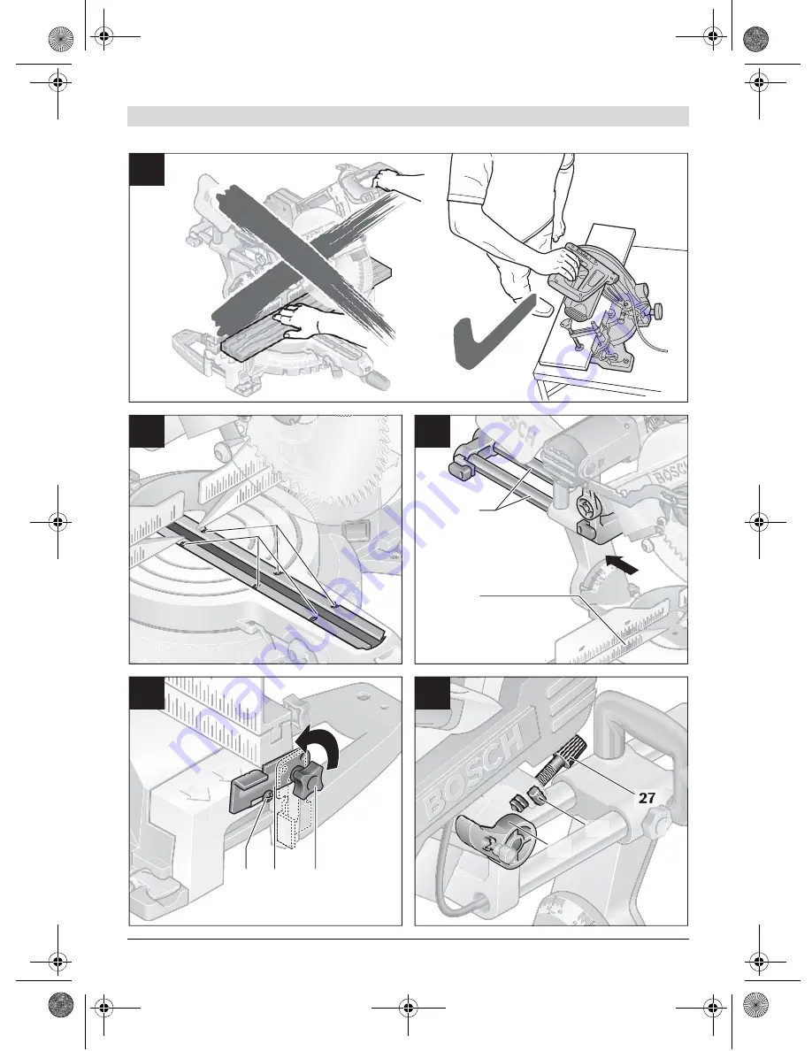 Bosch GCM 10 SD Professional Original Instructions Manual Download Page 9