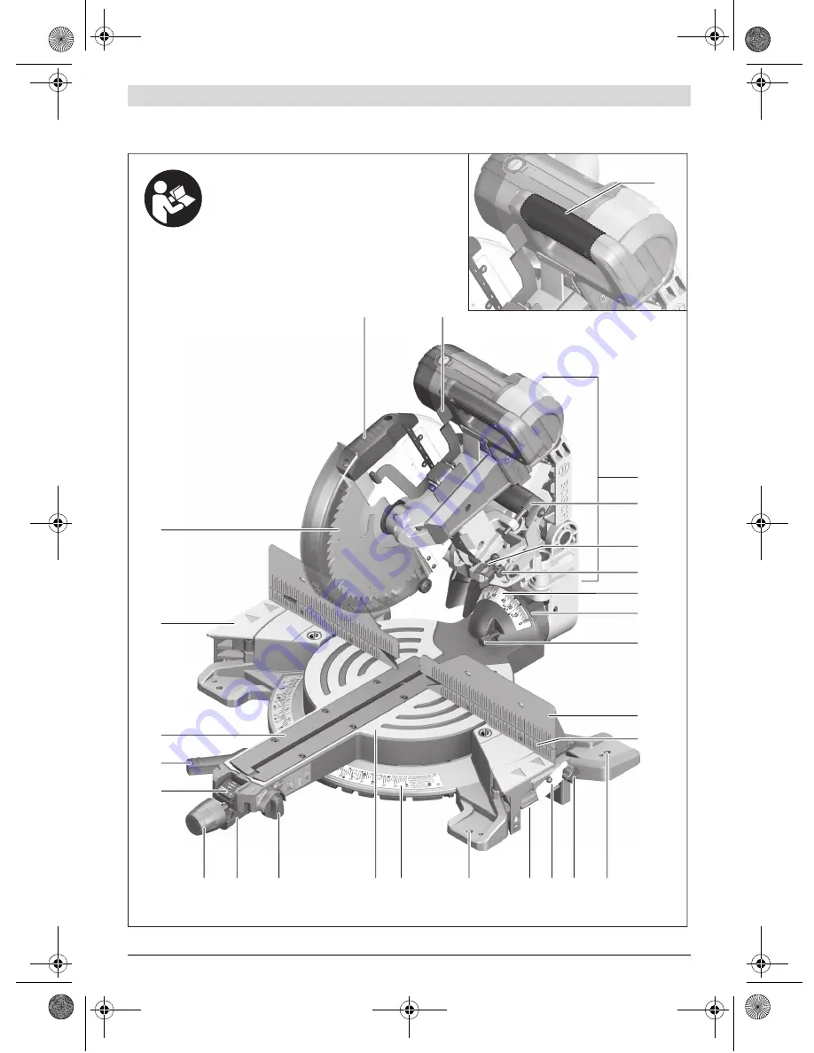 Bosch GCM 12 GDL Professional Original Instructions Manual Download Page 4