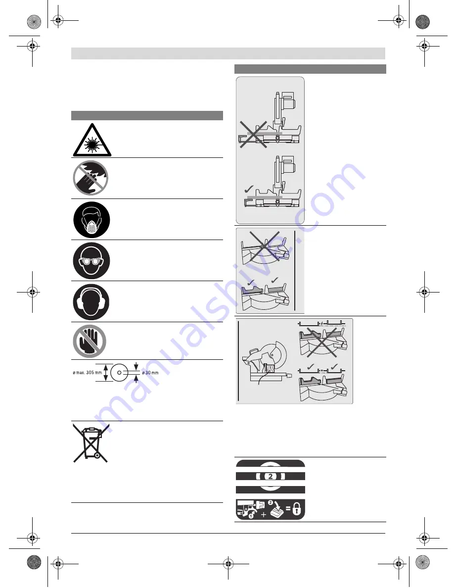 Bosch GCM 12 JL Professional Original Instructions Manual Download Page 106