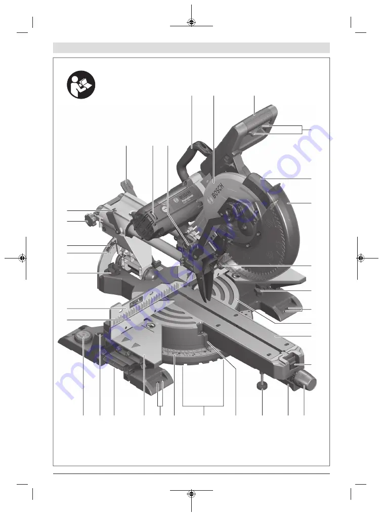 Bosch GCM 12 SDE Professional Original Instructions Manual Download Page 3