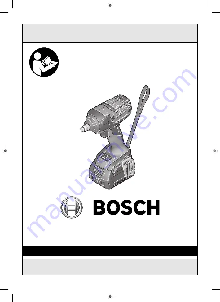 Bosch GDS18V-221 Operating/Safety Instructions Manual Download Page 1