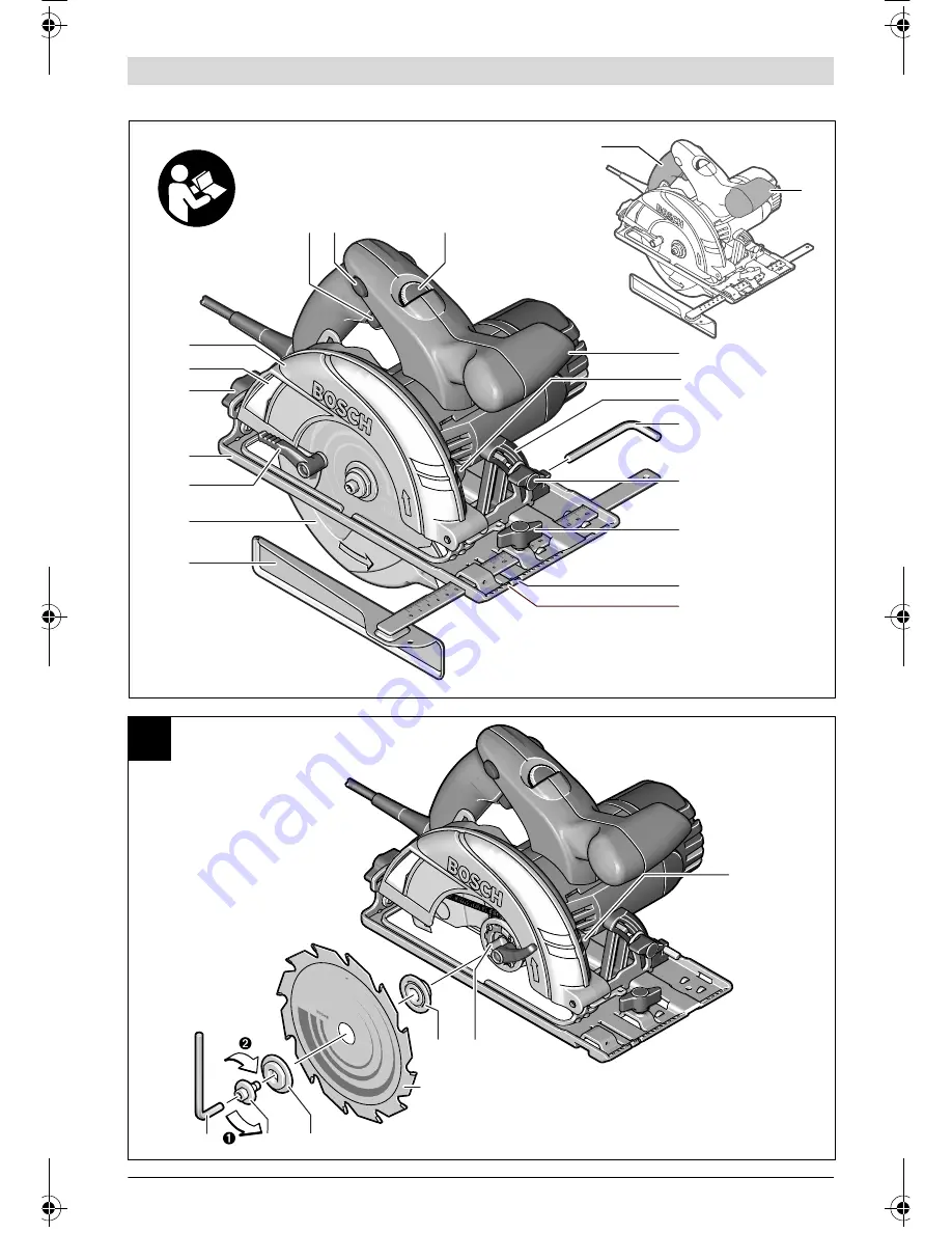 Bosch GKS Professional 55 Original Instructions Manual Download Page 3