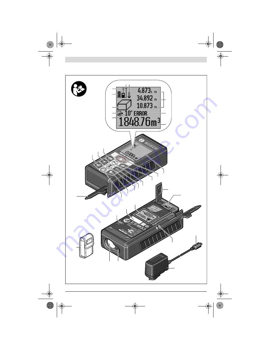 Bosch GLM 80 Professional Original Instructions Manual Download Page 3