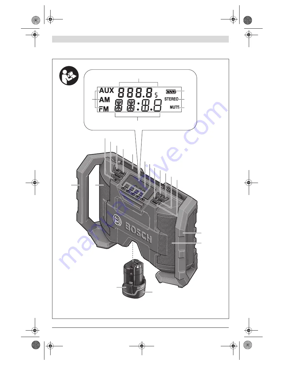 Bosch GML 10,8 V-LI Professional Original Instructions Manual Download Page 4