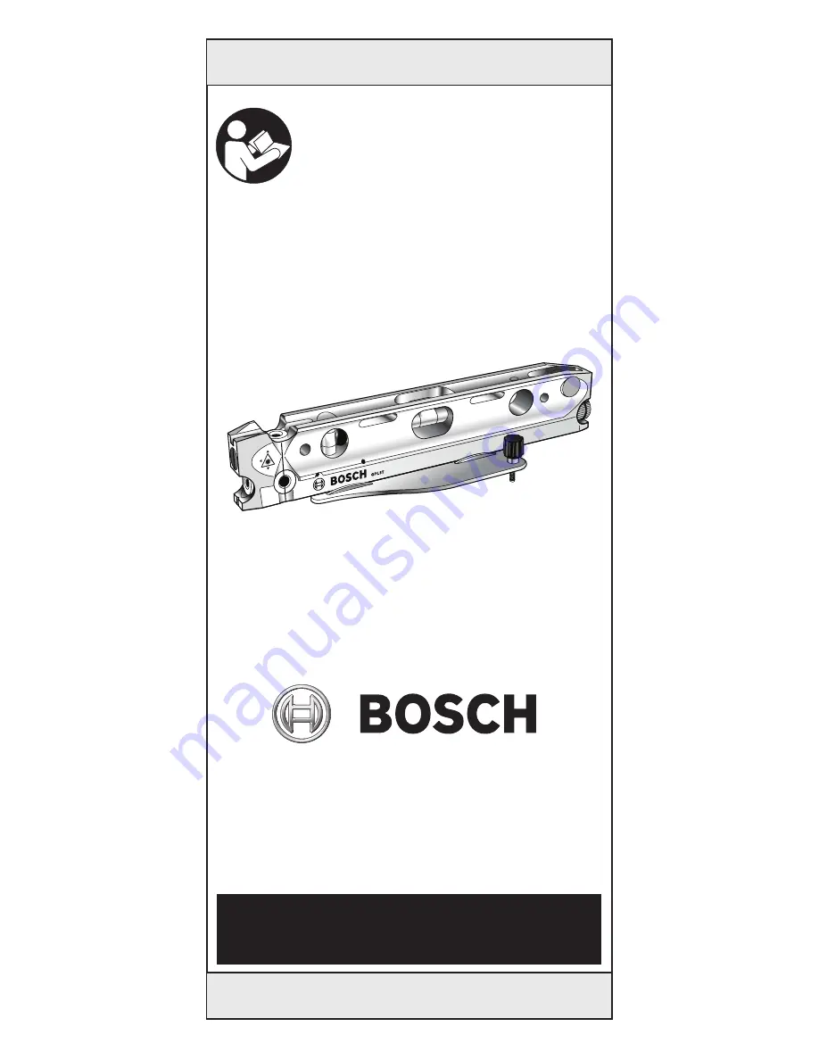 Bosch GPL3T Operating/Safety Instructions Manual Download Page 1