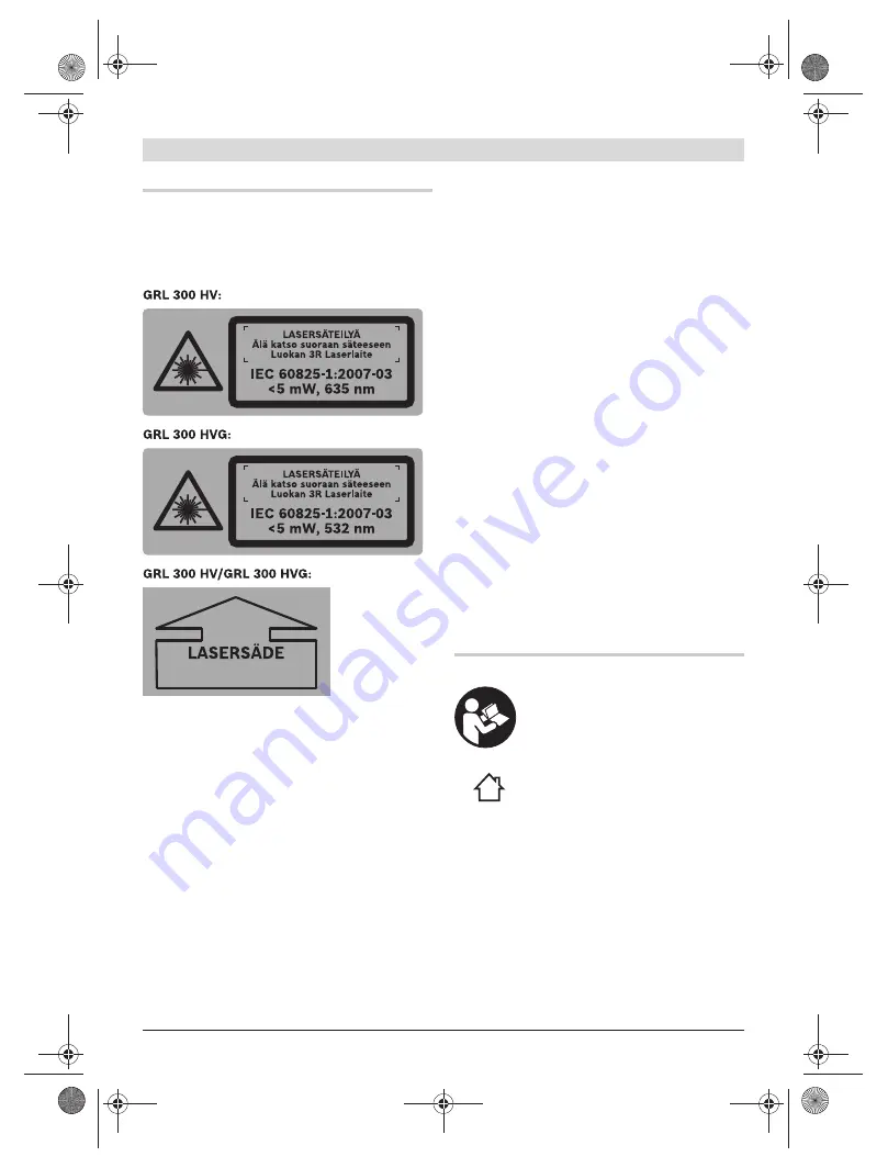 Bosch GRL 250 HV Original Instructions Manual Download Page 153