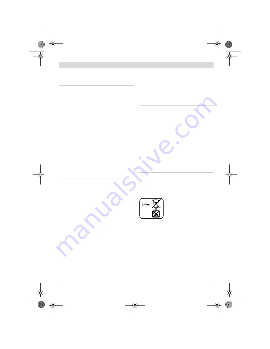 Bosch GSA 18 V-LI Original Operating Instructions Download Page 20