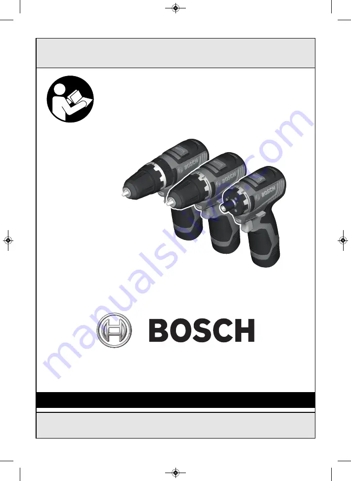 Bosch GSB12V-300 Operating/Safety Instructions Manual Download Page 1