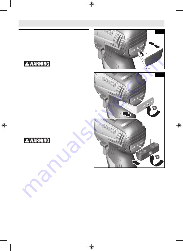 Bosch GSB12V-300 Operating/Safety Instructions Manual Download Page 13