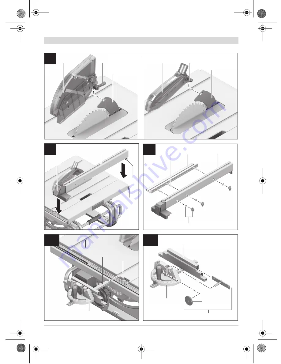 Bosch GTS 10 J Professiona Original Instructions Manual Download Page 6