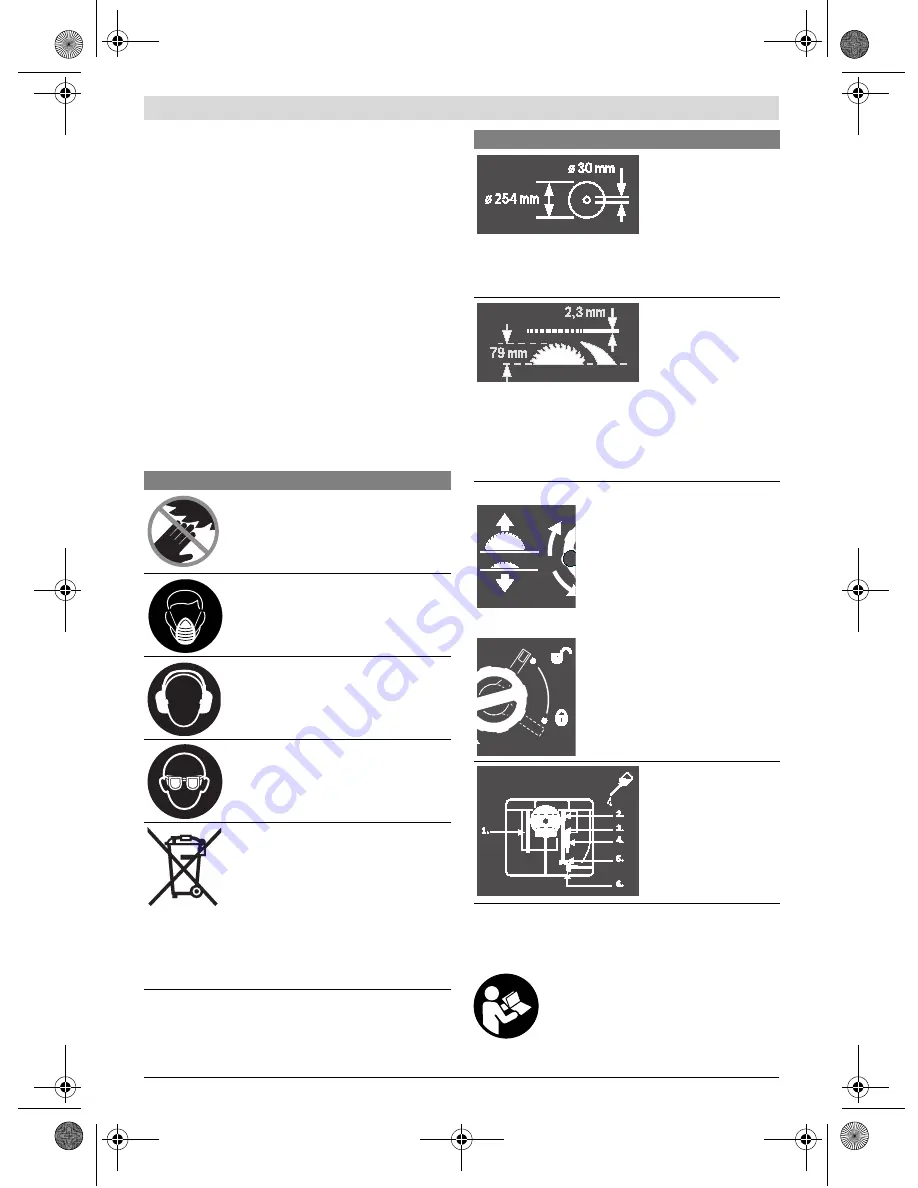 Bosch GTS 10 J Professional Original Instructions Manual Download Page 242